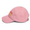 classic dad hat pink left fee jpg