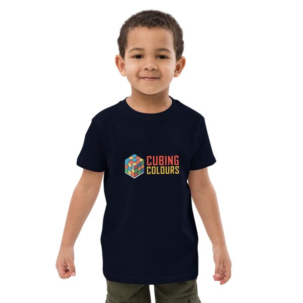 organic cotton kids t shirt french navy front b jpg